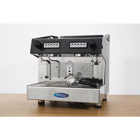 MAXIMA Espresso kavni aparat - 2 ročaja - kompakten - 360 skodelic/uro