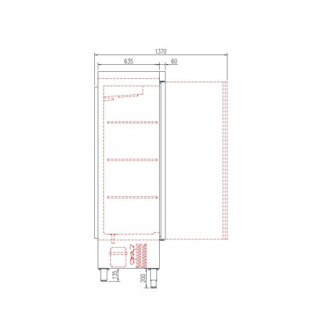 CORECO ASC-751 hladilnik za zorenje klobas in salame, 505 l