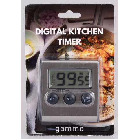 GAMMO digitalni kuhinjski časovnik - inox