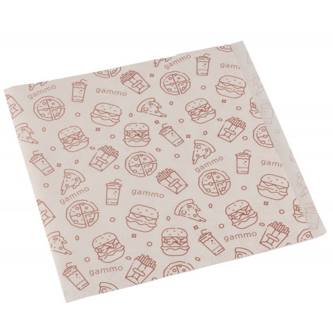Mastoodporna papirnata vrečka - z dvema odprtima stranema - 140x140 mm - 200 kos/pak