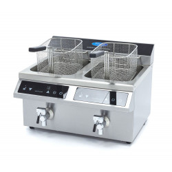 MAXIMA indukcijska friteza 2x8 l z izpustnim ventilom