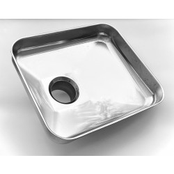 TRE SPADE inox podajalni pladenj za mesni mlinček