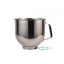 Inox posoda MAXIMA 7 L za planetarni mešalnik - model 1