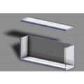 GAMMO nerjaveča stenska omara z drsnimi vrati - 1000x400x670mm